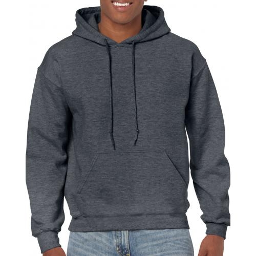 Gildan hooded sweater unisex dark heather,l