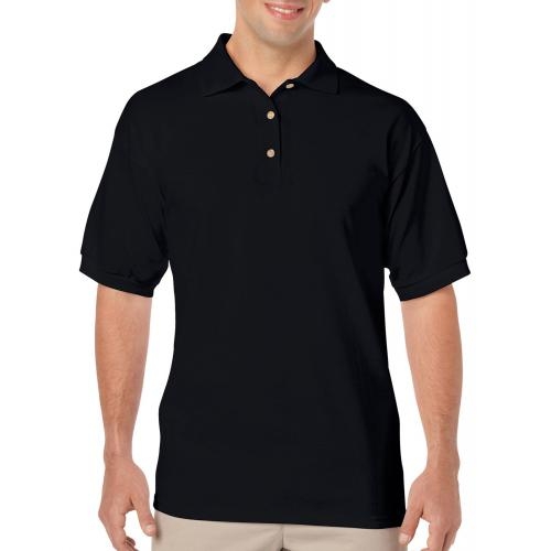 Gilden dryblend adult jersey polo zwart,l