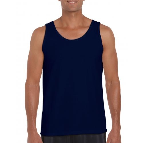 Gildan heren tanktop softstyle navy,l