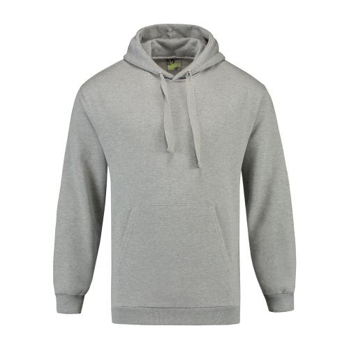 L&S Sweater Hooded grey heather,l