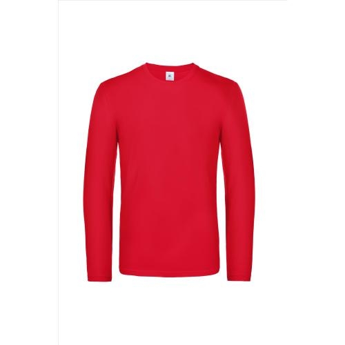 B&C #E190 Longsleeve rood,l