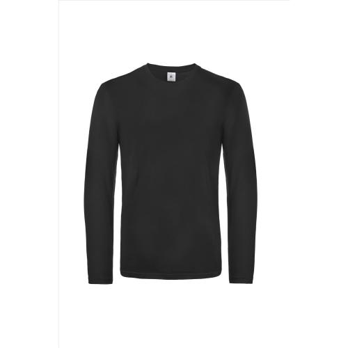 B&C #E190 Longsleeve zwart,l