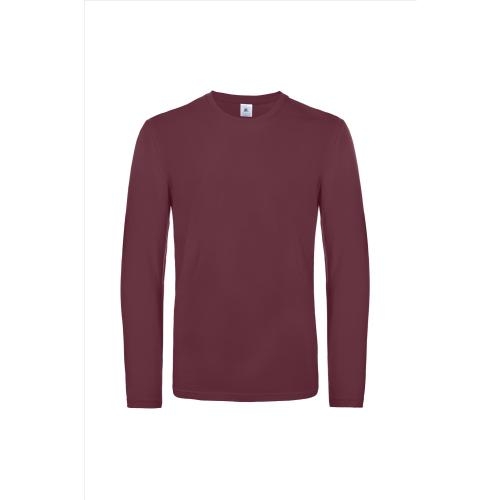 B&C #E190 Longsleeve bordeaux,l