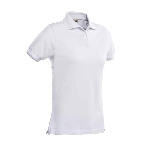 Dames polo Charma wit,l