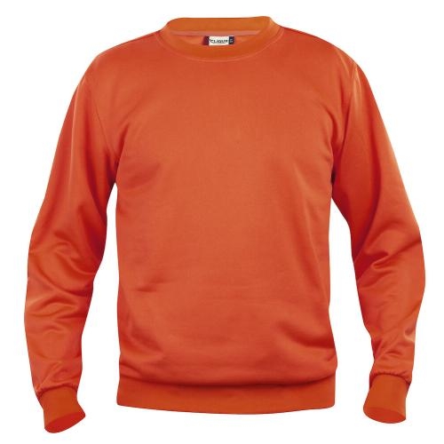 Clique Basic roundneck unisex diep-oranje,3xl