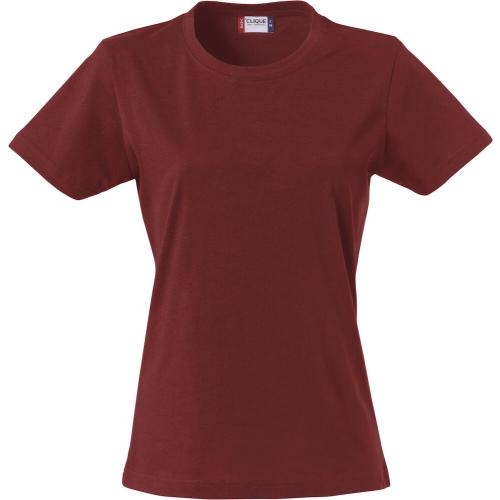 Modern lichtgewicht dames T-shirt bordeaux,m