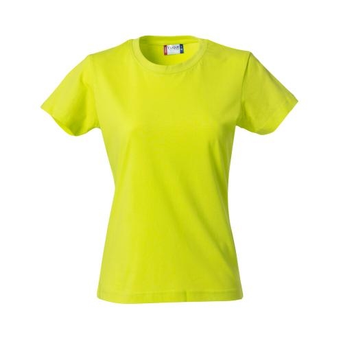 Modern lichtgewicht dames T-shirt signaalgroen,m