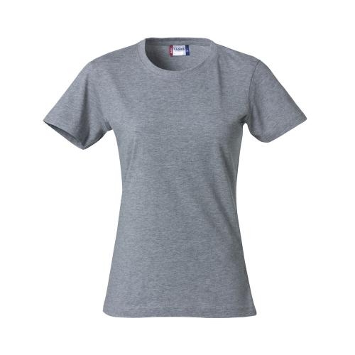 Modern lichtgewicht dames T-shirt grijsmelange,m