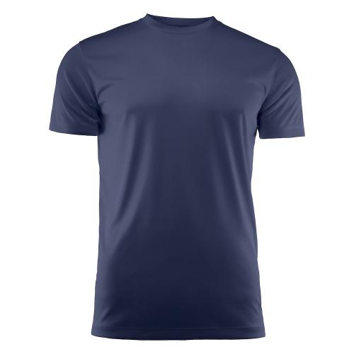 Printer Run Active t-shirt navy,l