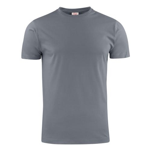 Modern licht heren T-shirt  staalgrijs,5xl