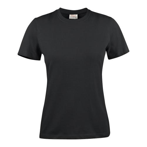 Modern licht dames T-shirt zwart,m