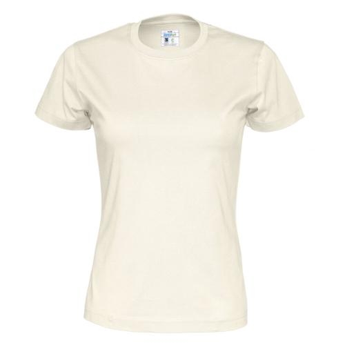 Dames T-shirt ecologisch Fairtrade katoen ecru,l