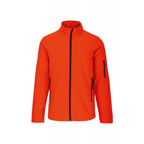 Kariban heren softshell jas fluor oranje,3xl