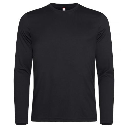 Basic Active-T longsleeve zwart,3xl