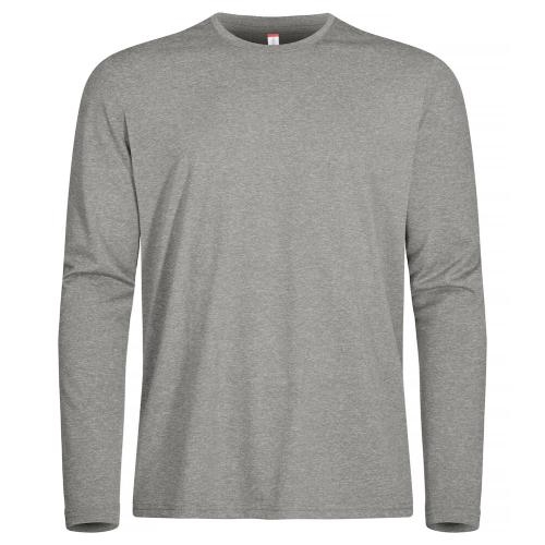 Basic Active-T longsleeve grijsmelange,3xl