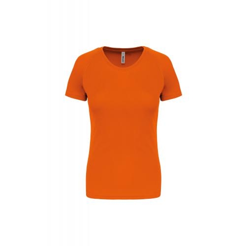 Functioneel damessportshirt oranje,l