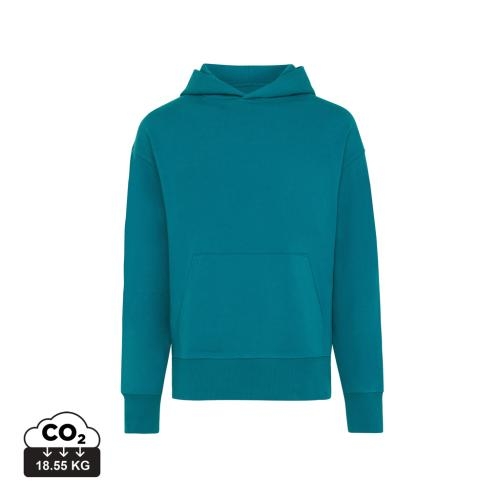 Iqoniq Yoho relaxed hoodie donkergroen,2xl