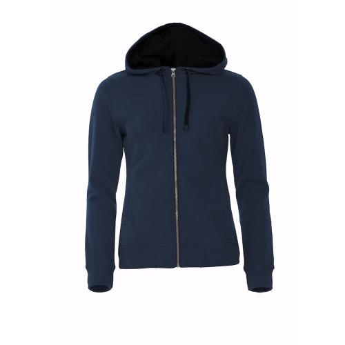 Classic hoody full zip ds dark navy,l