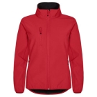 Classic Softshell jas dames rood,l