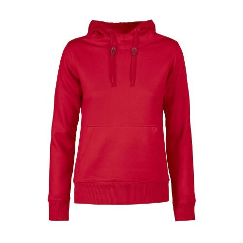 Printer Fastpitch Hooded Sweater dames rood,l