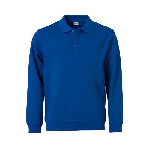 Basic polo sweater kobalt,3xl