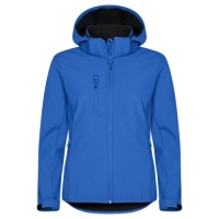 Classic Softshell jas Hoody dames kobalt,l