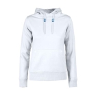 Printer Fastpitch Hooded Sweater dames wit,l