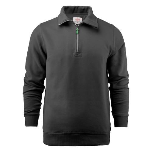 Sweatshirt Rounders half zip zwart,2xl