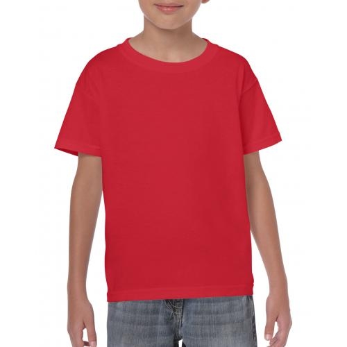 Gildan heavyweight kinder T-shirt rood,l